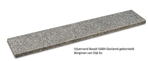 Grote foto vijverrand basalt gevlamd 100x20x3 cm tuin en terras vijvers en toebehoren
