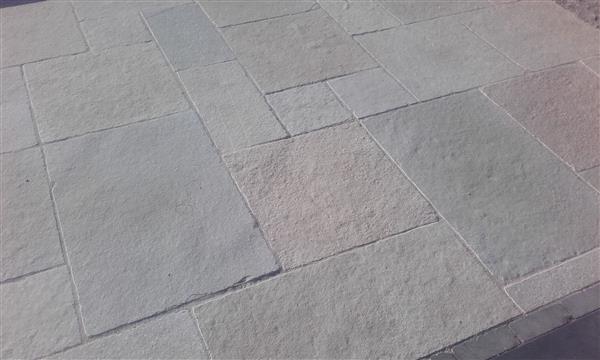 Grote foto bourgondische dallen castle stone beige wildverband doe het zelf en verbouw tegels