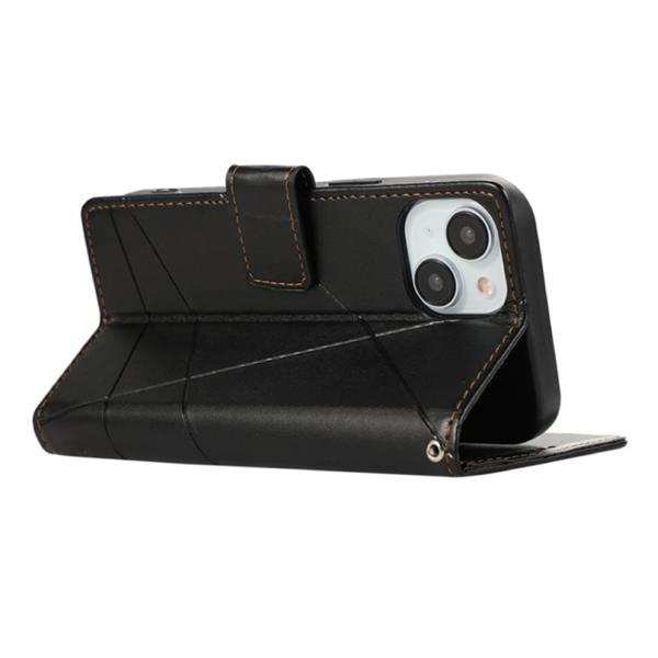 Grote foto samsung galaxy m13 4g flip case portefeuille wallet cover leer hoesje bruin telecommunicatie mobieltjes