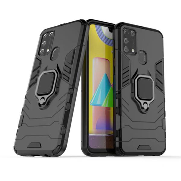 Grote foto samsung galaxy a10s hoesje met kickstand en magneet shockproof cover zwart telecommunicatie mobieltjes