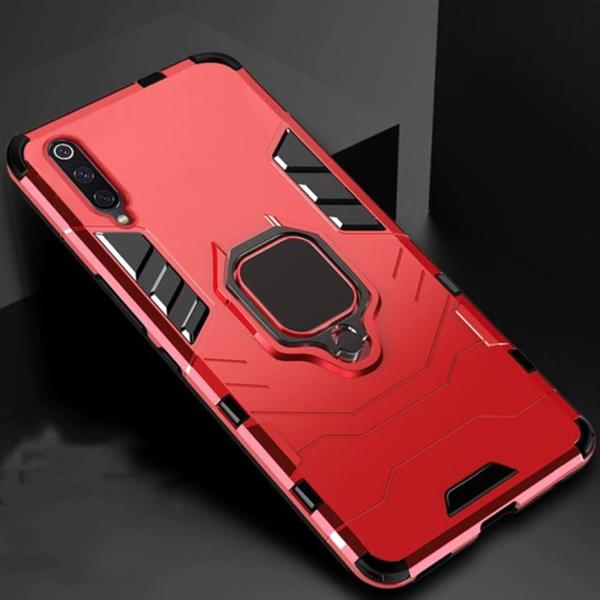 Grote foto samsung galaxy a7 2018 hoesje met kickstand en magneet shockproof cover rood telecommunicatie mobieltjes