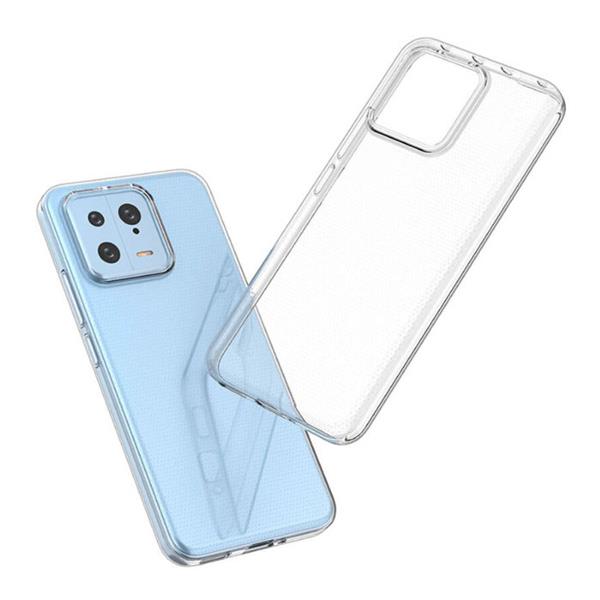 Grote foto xiaomi 13 lite transparant hoesje silicone clear cover telecommunicatie mobieltjes