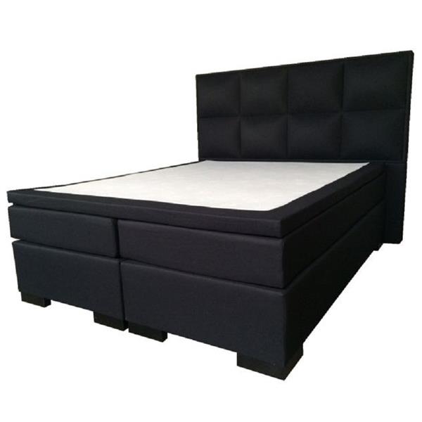 Grote foto boxspring taha deluxe 200x200 antraciet huis en inrichting bedden