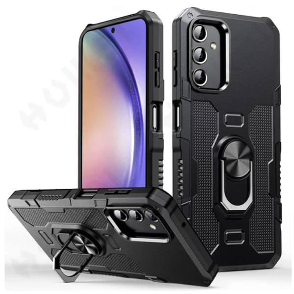 Grote foto samsung galaxy s20 fe hoesje kickstand magneet shockproof cover met popgrip zwart telecommunicatie mobieltjes