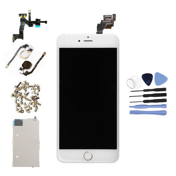Grote foto iphone 6s plus voorgemonteerd scherm touchscreen lcd onderdelen aaa kwaliteit wit gereeds telecommunicatie toebehoren en onderdelen