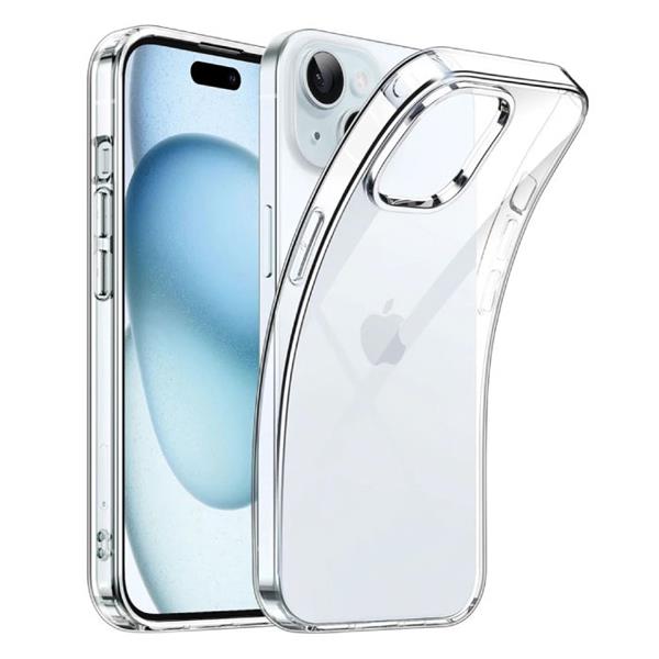 Grote foto iphone 15 pro transparant hoesje flexibel silicoon case cover hydrogel helder telecommunicatie mobieltjes