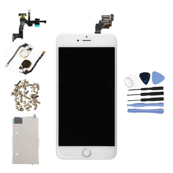 Grote foto iphone 6 plus voorgemonteerd scherm touchscreen lcd onderdelen aaa kwaliteit wit gereedsc telecommunicatie toebehoren en onderdelen