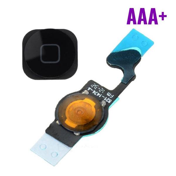 Grote foto voor apple iphone 5 aaa home button assembly met flex cable zwart telecommunicatie toebehoren en onderdelen