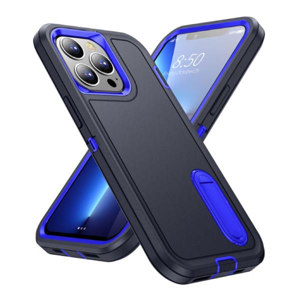 Grote foto iphone xs max armor hoesje met kickstand shockproof cover case blauw telecommunicatie mobieltjes