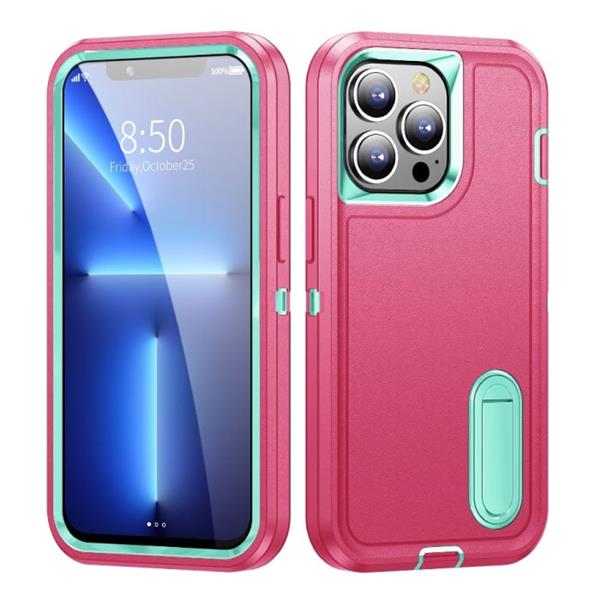 Grote foto iphone se 2022 armor hoesje met kickstand shockproof cover case roze telecommunicatie mobieltjes