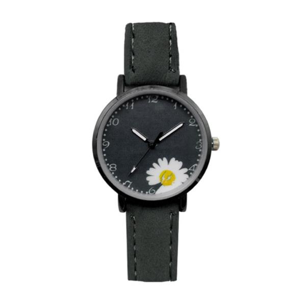 Grote foto minimalistisch horloge voor dames modieus kwarts uurwerk vrouwen lichtgevend leer bandje zwart kleding dames horloges