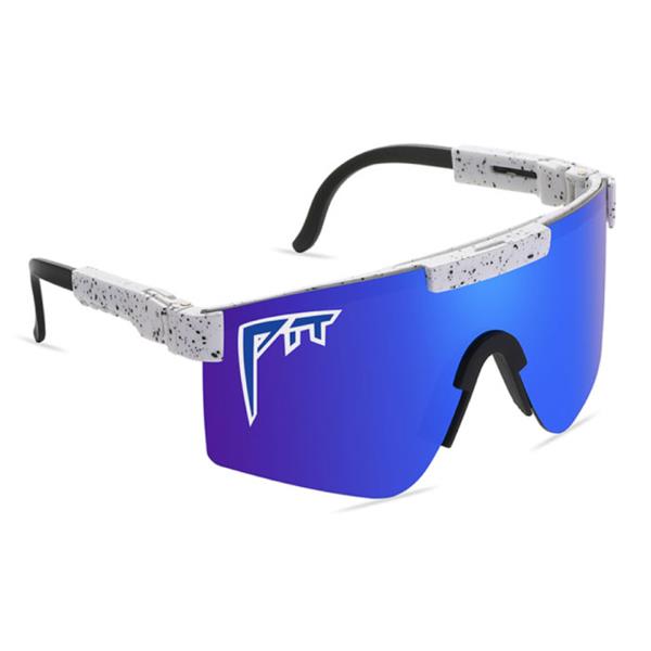 Grote foto gepolariseerde zonnebril fiets ski sport bril shades uv400 grijs blauw kleding dames sieraden