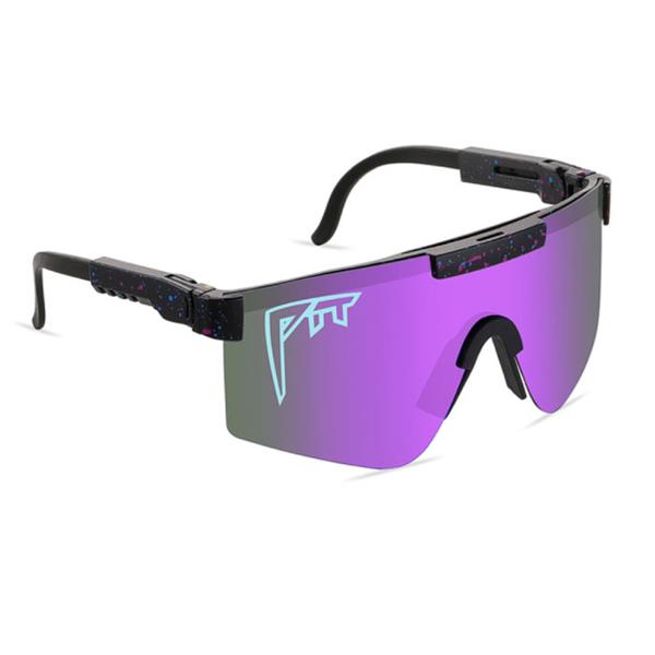 Grote foto gepolariseerde zonnebril fiets ski sport bril shades uv400 paars kleding dames sieraden