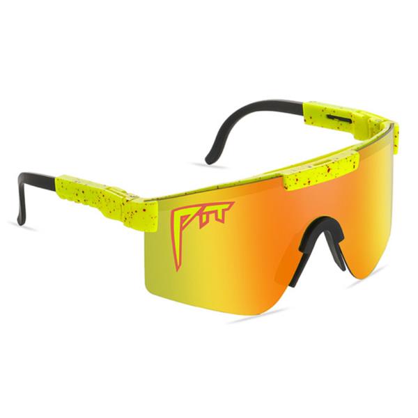 Grote foto gepolariseerde zonnebril fiets ski sport bril shades uv400 geel kleding dames sieraden