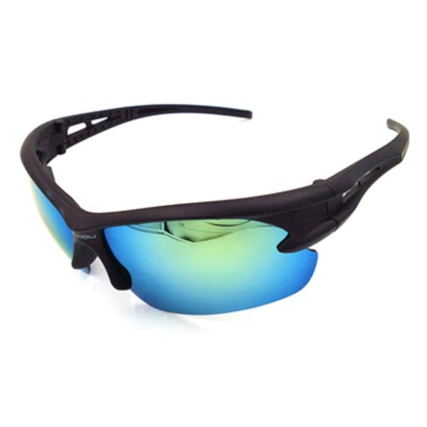 Grote foto gepolariseerde ski zonnebril sport skibril shades zwart blauw kleding dames sieraden