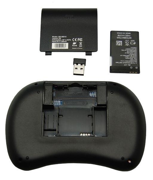 Grote foto mini wireless draadloos toetsenbord muis rii i8 keyboard zwart audio tv en foto afstandsbedieningen