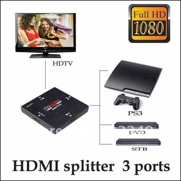 Grote foto 4 poort hdmi switch splitter hub verdeler schakelaar audio tv en foto onderdelen en accessoires