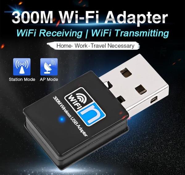 Grote foto wifi mini usb dongle adapter ontvanger 300mbps netwerk cd computers en software overige computers en software