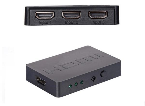 Grote foto 4 poort hdmi switch splitter hub verdeler afstandsbediening audio tv en foto onderdelen en accessoires