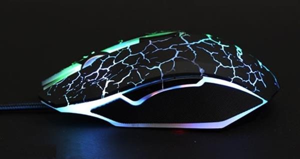 Grote foto game muis gaming mouse 1.5m kabel 2400dpi usb led optisch zwart computers en software overige computers en software