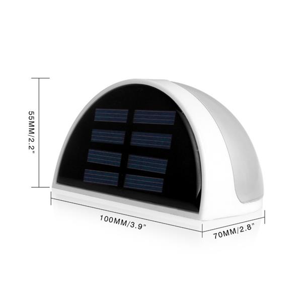 Grote foto buitenlamp buiten lamp led tuin solar lamp zonne energie schutting wit tuin en terras overige tuin en terras