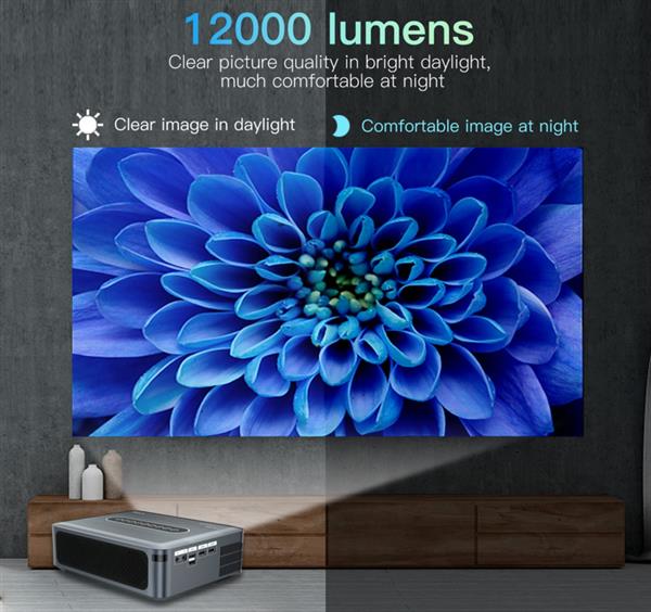 Grote foto beamer projector 4k 8k dolby android 12.000 lumen wifi 5g bt5.0 audio tv en foto videoprojectoren