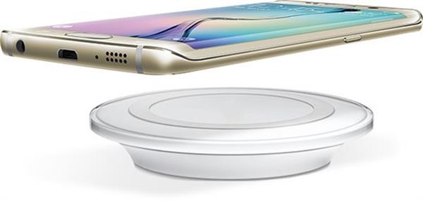 Grote foto draadloze oplader iphone oplader qi lader draadloos wit telecommunicatie opladers en autoladers