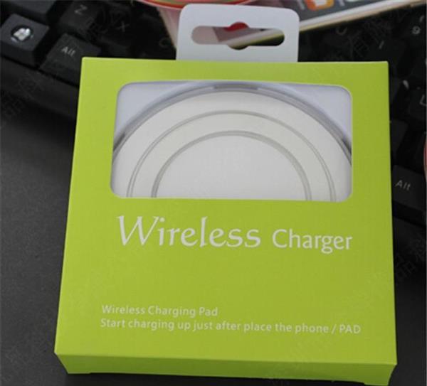 Grote foto draadloze oplader iphone oplader qi lader draadloos wit telecommunicatie opladers en autoladers