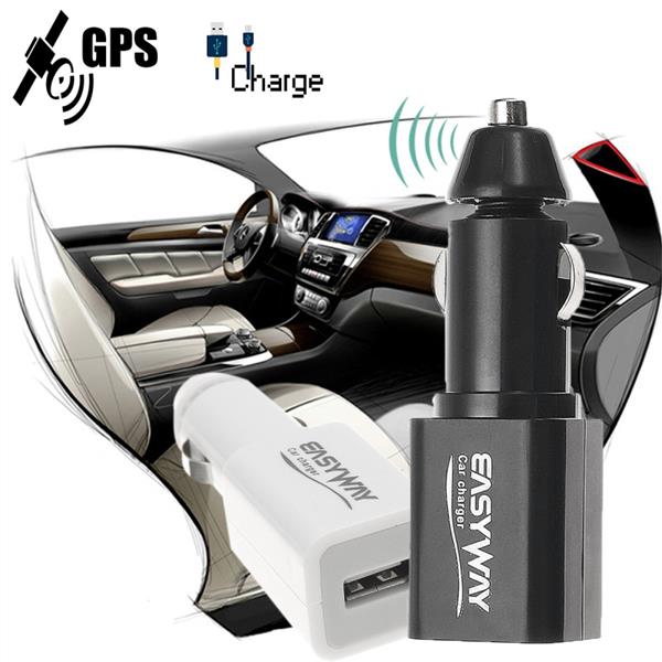 Grote foto gps gsm tracker auto usb autolader klein gprs volgsysteem tracking zwart auto onderdelen overige auto onderdelen