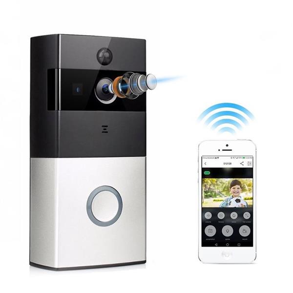 Grote foto wifi deurbel intercom video camera deur bel ring eufy zilver zwart doe het zelf en verbouw inbraaksystemen
