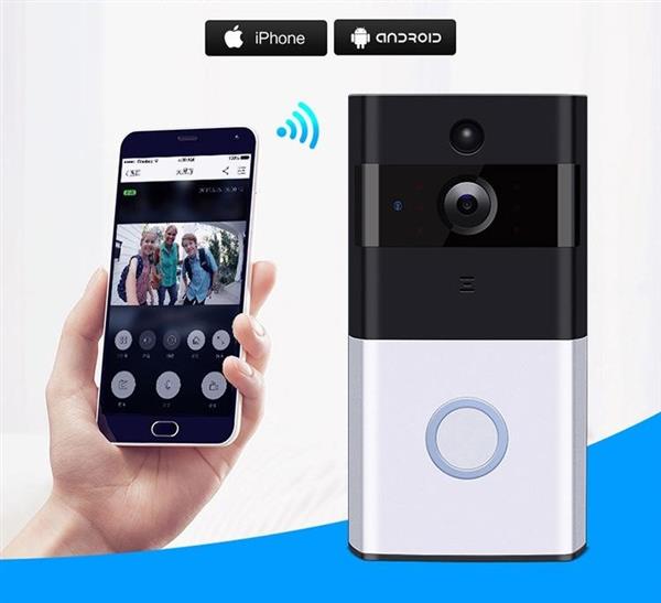 Grote foto wifi deurbel intercom video camera deur bel ring eufy zilver zwart doe het zelf en verbouw inbraaksystemen