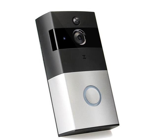 Grote foto wifi deurbel intercom video camera deur bel draadloos ring zilver zwart doe het zelf en verbouw inbraaksystemen