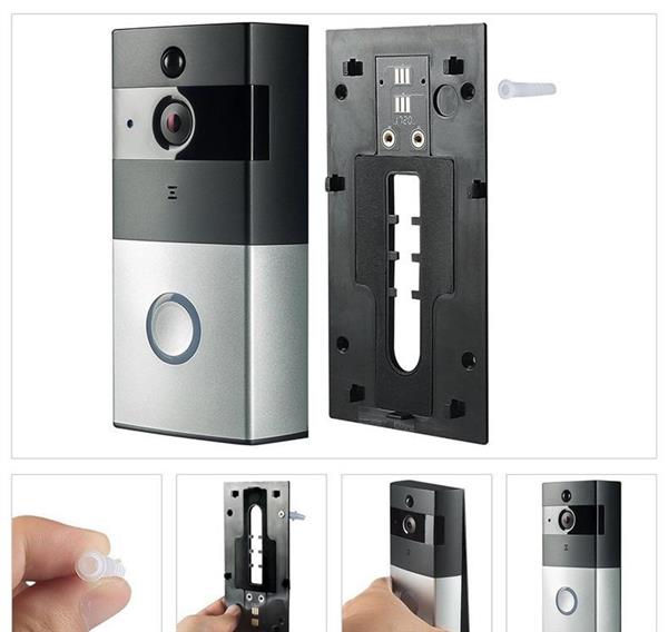Grote foto wifi deurbel intercom video camera deur bel ring eufy zilver zwart doe het zelf en verbouw inbraaksystemen