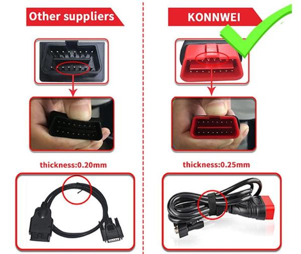 Grote foto diagnosecomputer uitlees apparaat uitlezen foutcodes obd2 rood auto onderdelen accessoire delen