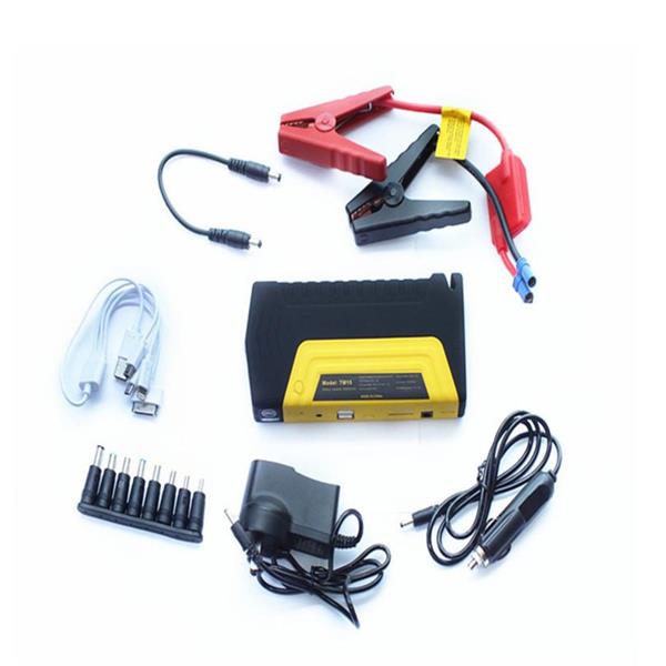 Grote foto jumpstarter jump starter powerbank starthulp auto motor scooter geel auto onderdelen overige auto onderdelen