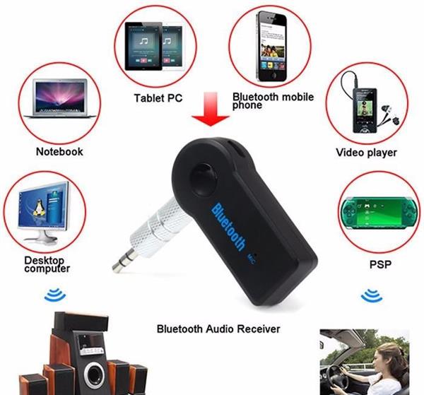 Grote foto bluetooth audio aux muziek ontvanger auto receiver adapter auto onderdelen autoradio