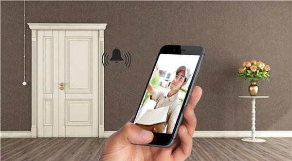Grote foto wifi deurbel intercom video camera deur bel draadloos ring chime app huis en inrichting woningdecoratie