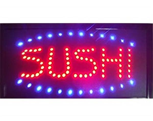 Grote foto sushi led bord lamp verlichting lichtbak reclamebord sushi huis en inrichting overige