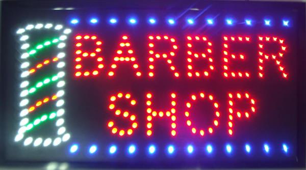 Grote foto kapper barber shop led bord lamp verlichting lichtbak reclamebord b15 huis en inrichting overige