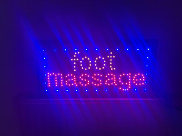 Grote foto foot voet massage led bord verlichting lichtbak reclamebord d huis en inrichting overige