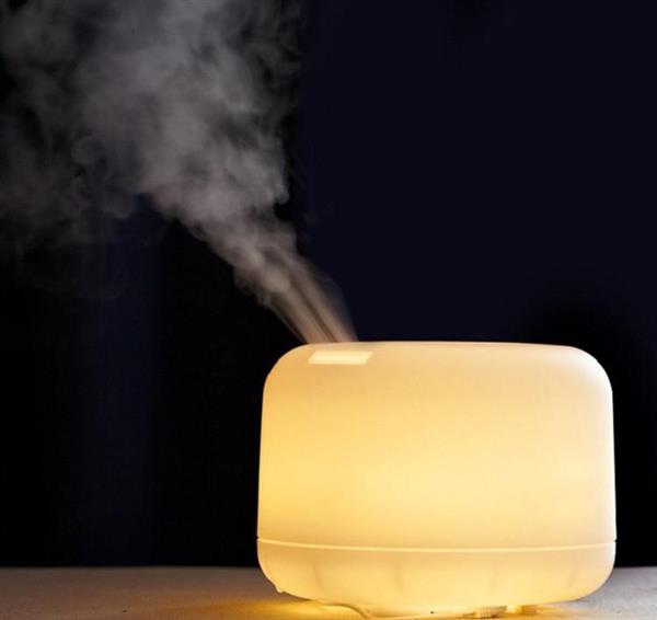 Grote foto luchtbevochtiger lucht bevochtiger aroma diffuser nachtlamp 300ml witgoed en apparatuur ventilatoren en airco
