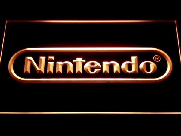 Grote foto nintendo game neon bord lamp led verlichting reclame lichtbak rood huis en inrichting overige