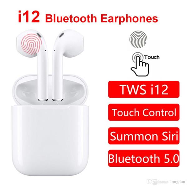 Grote foto i12 touchcontrol in ear oortjes draadloos bluetooth geen airpods inear audio tv en foto koptelefoons