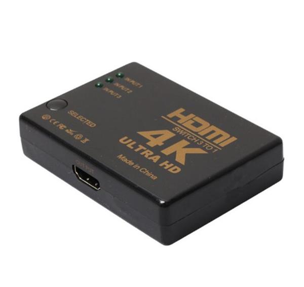 Grote foto 4k hdmi splitter verdeler 3x ingang switch hub afstandsbediening audio tv en foto onderdelen en accessoires