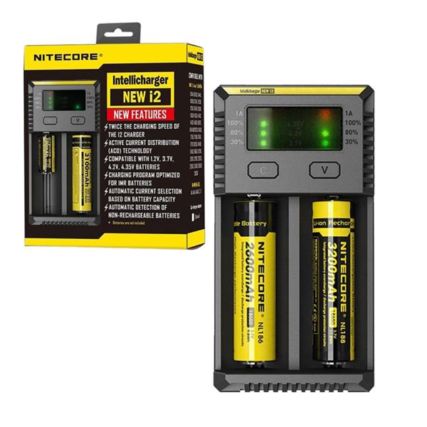 Grote foto nitecore i2 oplader lader voor 18650 batterijen batterij audio tv en foto algemeen