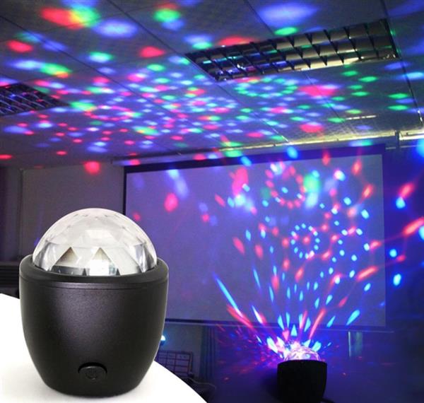 Grote foto discobal discobol disco lamp bol bal led verlichting feest rgb mini huis en inrichting overige