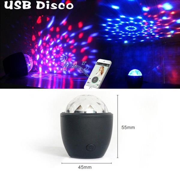 Grote foto discobal discobol disco lamp bol bal led verlichting feest rgb mini huis en inrichting overige