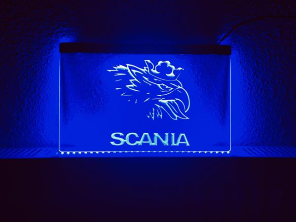 Grote foto scania neon bord lamp led verlichting reclame lichtbak vrachtwagen 2 huis en inrichting overige