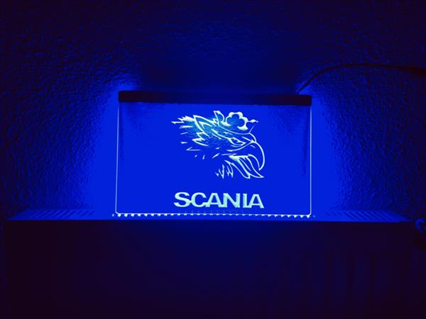 Grote foto scania neon bord lamp led verlichting reclame lichtbak vrachtwagen 2 huis en inrichting overige