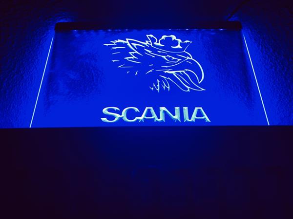 Grote foto scania neon bord lamp led verlichting reclame lichtbak vrachtwagen 2 huis en inrichting overige